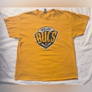 PITT PIRATES Let’s Go Bucks Gildan Yellow Shirt Sz.XL